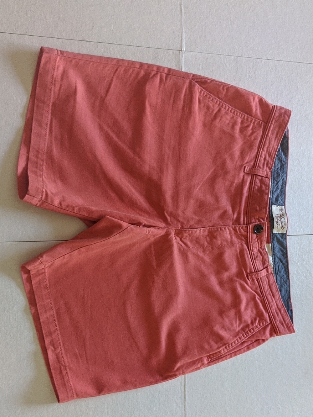 Penguin Men's Flat Front Shorts in Coral 36W